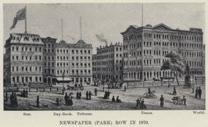 Krant (Park) Row in 1870