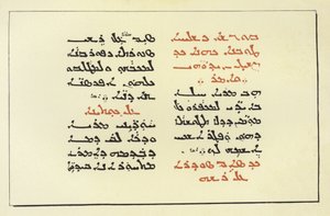 Pagina uit een Syrische Bijbel door American School
