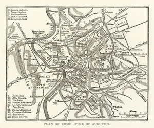 Plattegrond van Rome, Tijd van Augustus door American School