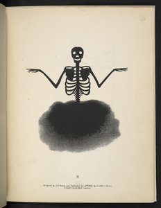 Een skeletfiguur, uit 