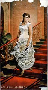 Portret van Ada Gray als Lady Isabel door American School