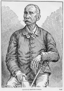 Portret van Generaal Maximo Gomez (1836-1905) uit The Story of Cuba door Murat Halstead, gepubliceerd 1898