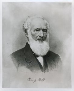 Portret van Henry Wells (1805-78) mede-oprichter van Wells Fargo & Co.