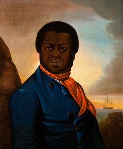 Portret van een zeeman (Paul Cuffe?) door American School