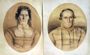 Portret van een echtpaar, ca. 1880