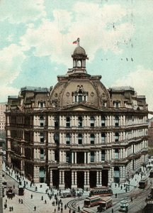 Postkantoor, New York, ca. 1900-09 door American School