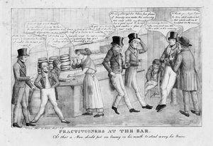 Praktiserende advocaten, ca. 1834 door American School