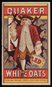 Quaker Oats, advertentie eind 19e of begin 20e eeuw door American School