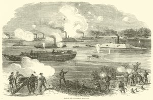 Aanval van de Zuidelijke ijzerclads, februari 1865 door American School