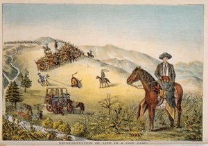 Voorstelling van het leven in een koeienkamp door American School