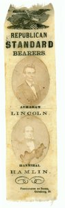 Republikeinse standaarddragers, Abraham Lincoln en Hannibal Hamlin, 1860 door American School