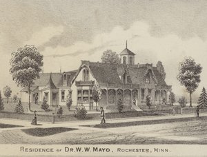Woonplaats van Dr. W W Mayo, Rochester, Minnesota, VS door American School