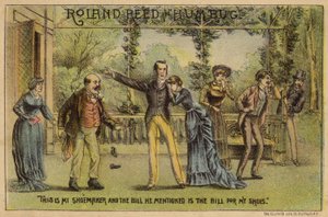 Roland Reed in Humbug door American School