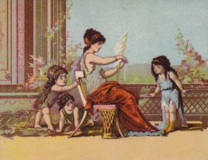 Romeinse dame en kinderen