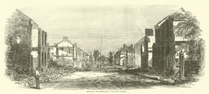 Ruïnes van Chambersburg, de hoofdstraat, september 1864 door American School