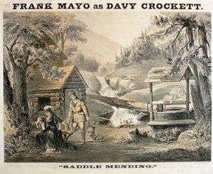 Zadelreparatie, poster voor Davy Crockett met Frank Mayo