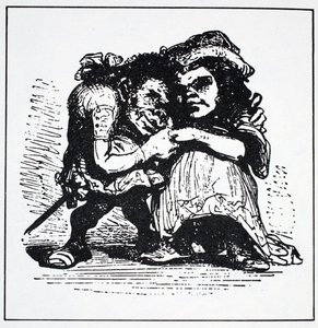 Scandinavische Elfen, uit The World Guide to Gnomes, Fairies, Elves and Other Little People door Thomas Keightley (1789-1872) gepubliceerd 1880 (ZW gravure)