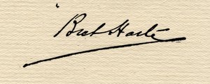 Handtekening van Francis Bret Harte (1839-1902)