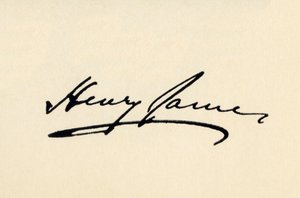 Handtekening van Henry James