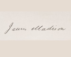 Handtekening van James Madison door American School