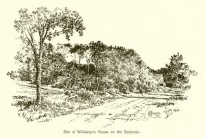 Locatie van Williamss Huis aan de Seekonk