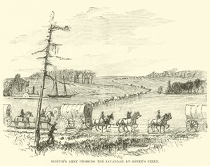 Slocums leger steekt de Savannah over bij Sisters Ferry, januari 1865 door American School