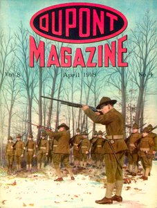 Soldaten, vooromslag van het DuPont Magazine, april 1918