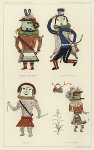 Tacab (Tenebidji), Tacas (Yebitcai), Tacab, Kae Katcina (kleurenlitho) door American School