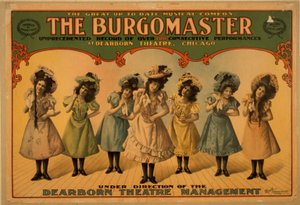 De burgemeester, ca. 1899 (kleurenlitho) door American School
