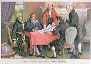 Het Declaratiecomité, uitgegeven door Currier & Ives, New York door American School