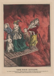 De brandtrap, 1871 door American School