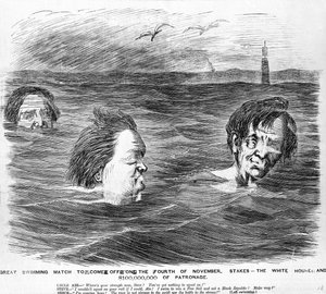 De grote zwemwedstrijd op 4 november, c.1860