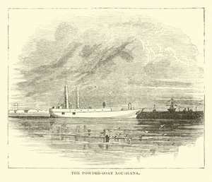 De poederboot Louisiana, december 1864 door American School