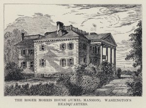 Het Roger Morris Huis, Jumel Mansion, hoofdkwartier van Washington door American School