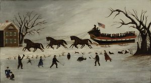 De Suffragettes op een Sleerit, 1870-90 door American School