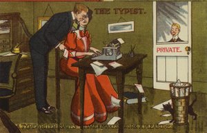 De Typist - een typemachine bespaart tijd en maakt werk een plezier door American School