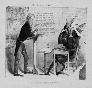 De gebarsten grap: een late student, 1827 door American School