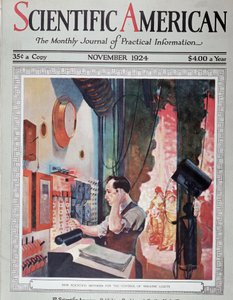 Het elektrische beeld van de lichten van een theater - in "Scientific American", nov 1924 V