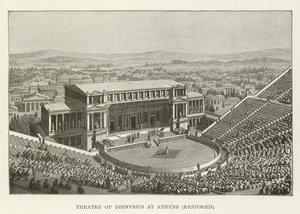 Theater van Dionysius in Athene, gerestaureerd door American School
