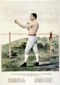 Tom Sayers, naar een prent van Currier & Ives