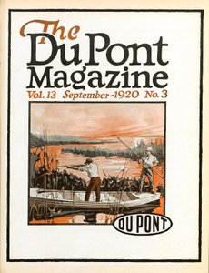 Kleiduivenschieten, vooromslag van het DuPont Magazine, september 1920