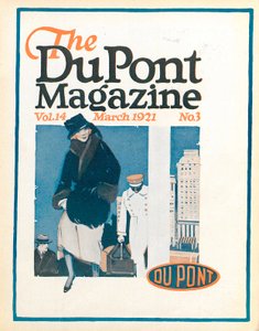 Reizigers, vooromslag van het DuPont Magazine, maart 1921