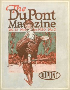 Kalkoenjager, vooromslag van het DuPont Magazine, november 1920