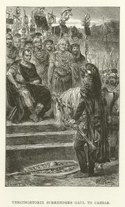 Vercingetorix geeft Gallië over aan Caesar door American School
