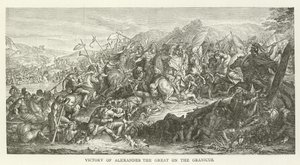 Overwinning van Alexander de Grote bij de Granicus door American School