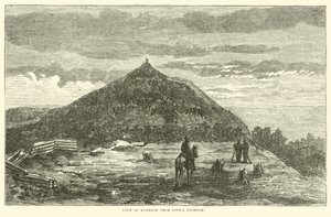 Uitzicht op Kenesaw vanaf Little Kenesaw, juni 1864
