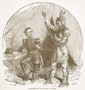 Weathersford en Generaal Jackson, uit een boek gepubliceerd in 1896 door American School