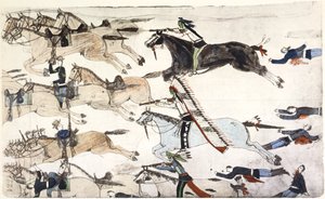 Slag bij Little Bighorn, Montana, VS, 25-26 juni 1876, ca. 1900