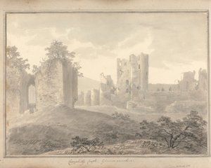 Gezichten in Engeland, Schotland en Wales: Caerphilly Castle, Glamorganshire