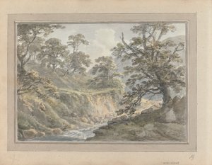 Uitzichten in Engeland, Schotland en Wales: Landschap met Stroom door Amos Green